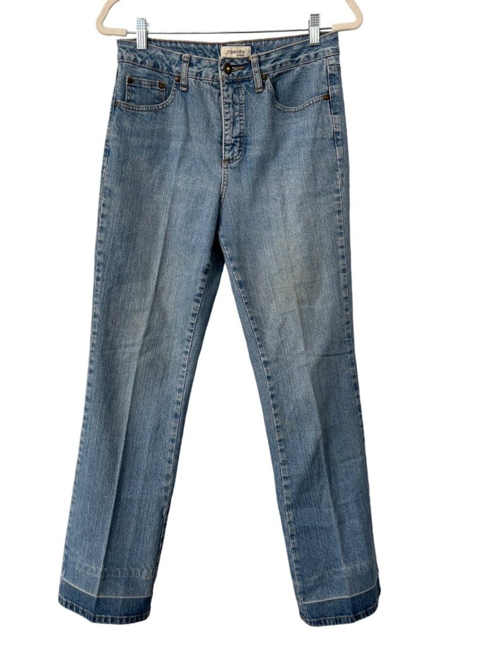 Y2K St Johns Bay Jeans Size 8 Stretch Straight Leg Denim Medium Wash Cotton